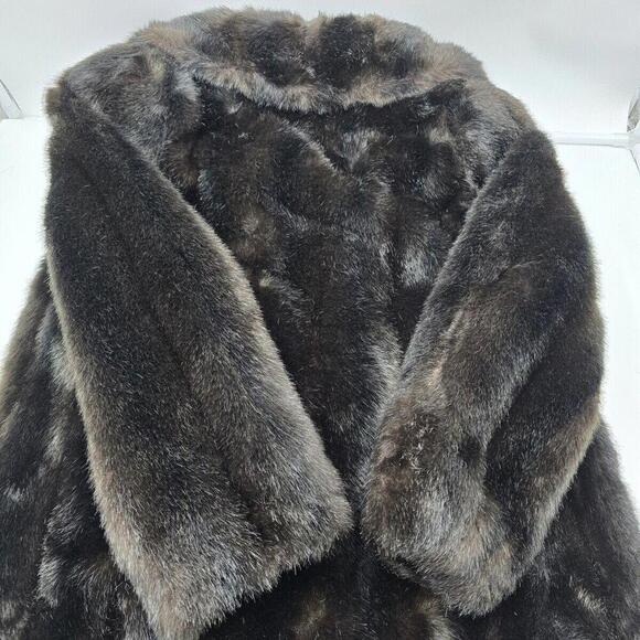Vintage Jordache Faux Fur Coat (GA-43) Black - Picture 11 of 11